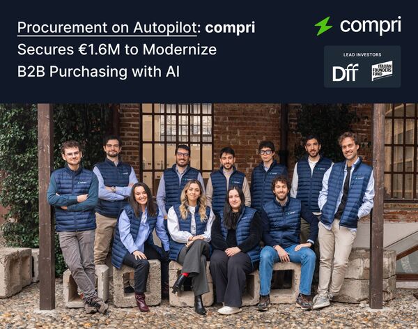 Compri, startup che digitalizza l’ufficio acquisti, incassa primo round da 1,6 mln euro